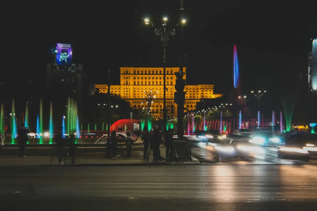 bucharest at night