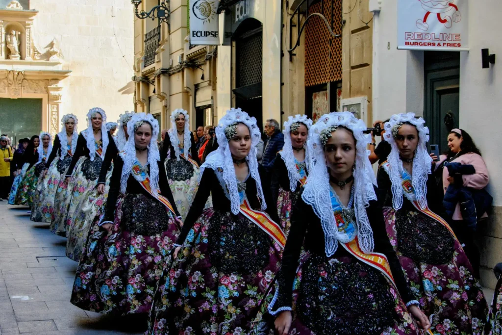 traditional parade in alicante