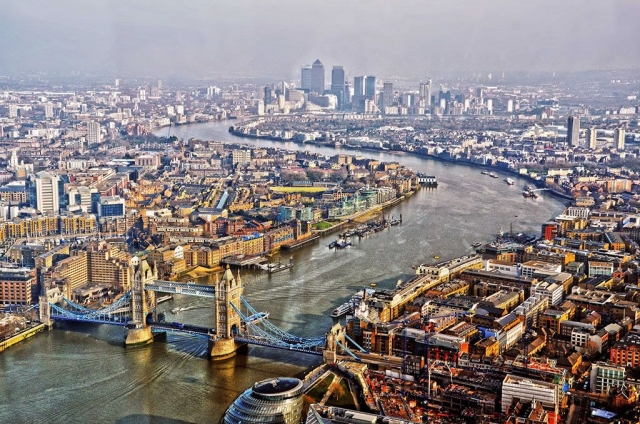 london viewed from The Shard