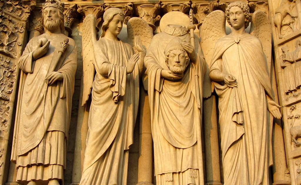 Sculptures on the Notre Dame Cathedral
