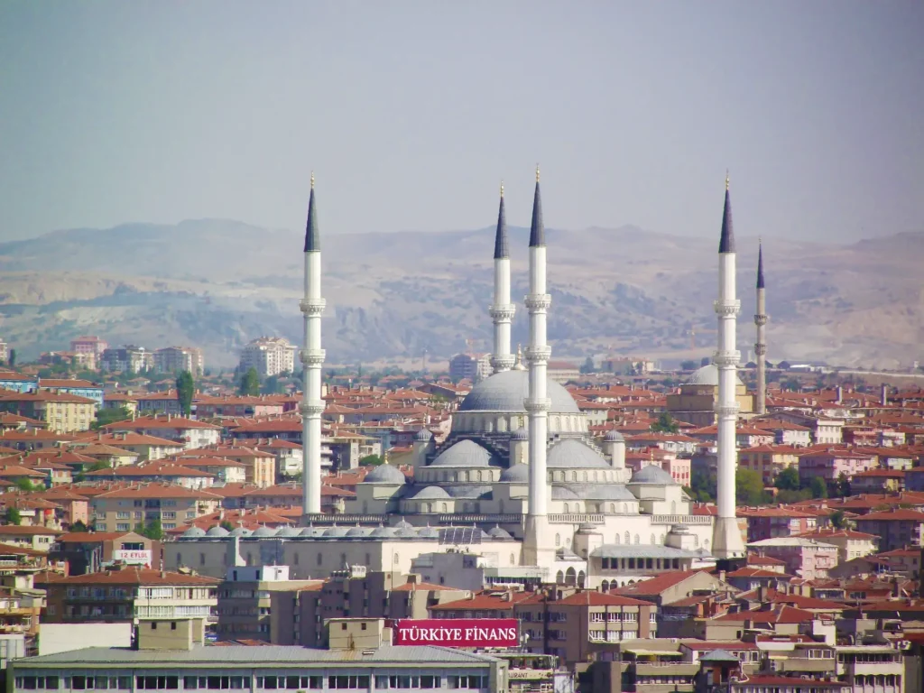 ankara minarets and mosque