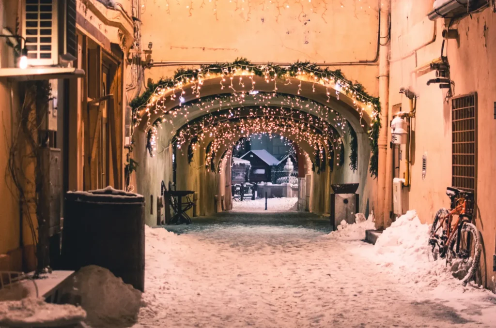Winter night in Brasov