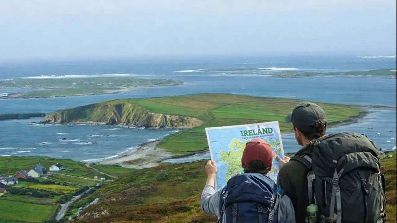 ireland 10 day itinerary looking at map